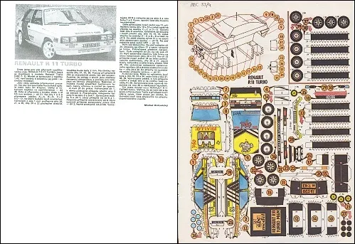 Papierový model Renault R 11 Turbo